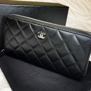 Authentic Chanel Large Zippy Wallet